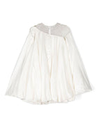 Abito con decorazione di cristalli MA FW24 G19 IVORY MAISON AVA KIDS 