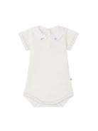 Tutina per neonati Bonpoint bianca con colletto ricamato C06NUNK00001 002 BONPOINT 