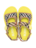 Sandali per bambino Burberry Kids beige con motivo Vintage Check 8118436 B9171 BURBERRY KIDS 
