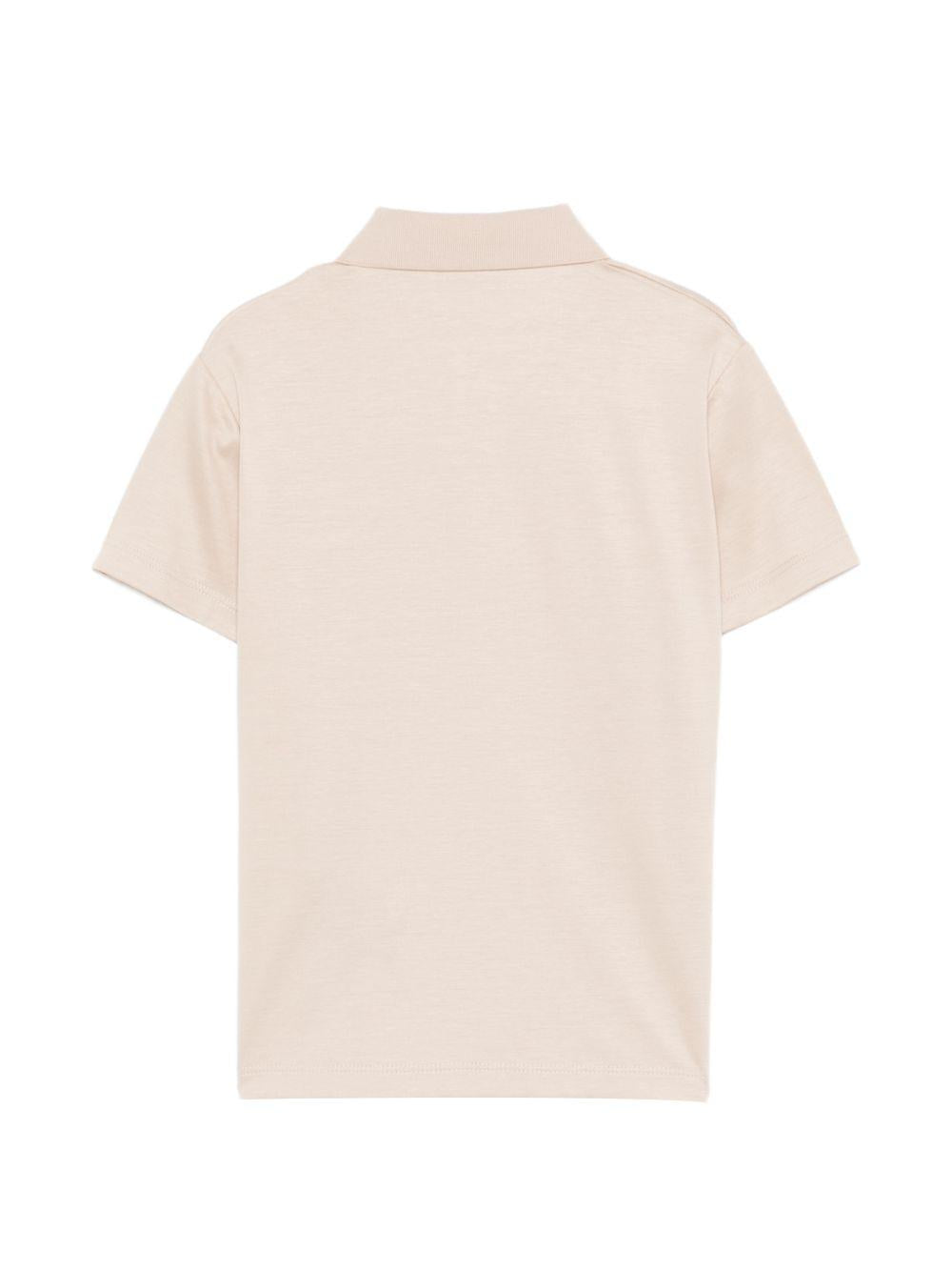 T-shirt per bambino Roberto Cavalli Kids beige con colletto classico CBP26106PO BEIGE CL. ROBERTO CAVALLI KIDS 
