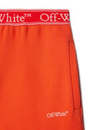 Pantaloni sportivi per bambina Off-White Kids Bookish arancione con fascia logo OGCH009S25FLE001 2630 OFF WHITE KIDS 