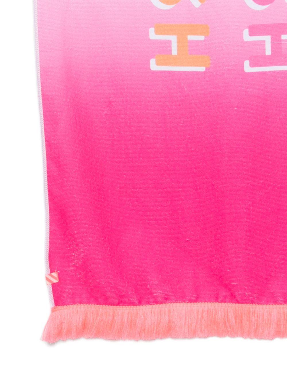 Telo mare per bambina Billieblush rosa con dettaglio logo colorato U22089 499 BILLIEBLUSH KIDS 