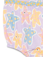 Tutina per neonata Stella McCartney Kids viola con stampa stelle marine all-over TYA032 Z3603 539MC STELLA McCARTNEY KIDS 