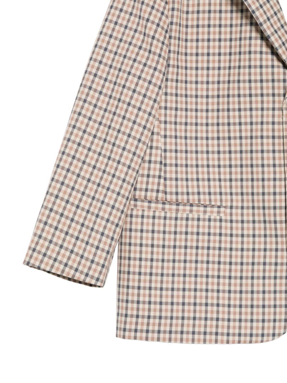 Blazer per bambino Douuod Kids beige con motivo a quadri DY2P34 B0097 108BG DOUUOD KIDS 