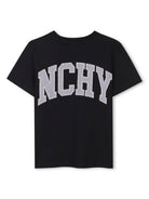 T-shirt per bambino Givenchy Kids nero con applicazione logo H30738 09B GIVENCHY KIDS 