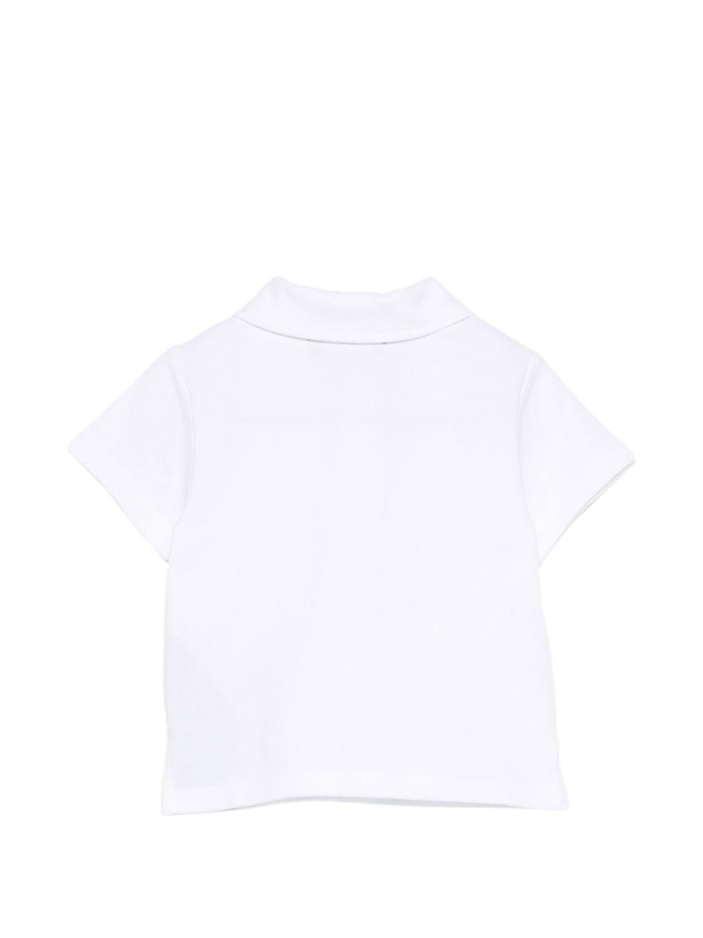 Polo per neonato Balmain Kids bianca con colletto BY8621 Z3658 100 BALMAIN KIDS 