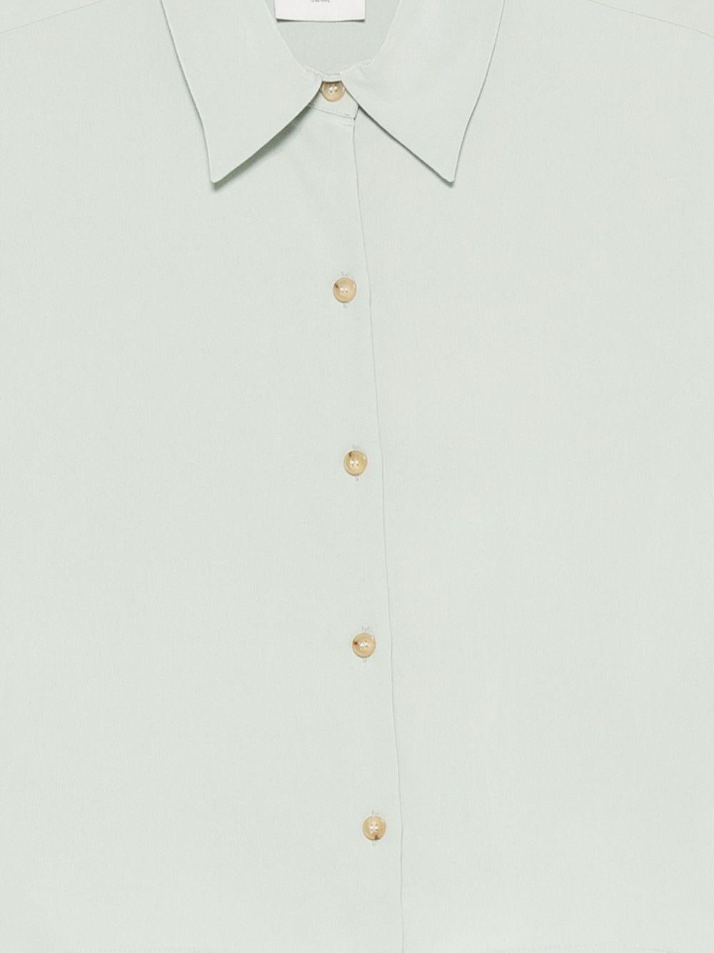 Camicia per donna Alyisi verde con chiusura a bottoni 165226 A5051 MENT ALYSI 