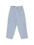 Pantaloni per bambino Emporio Armani Kids azzurro chiaro con bottoni e zip EB001490 AF26401 U9366 EMPORIO ARMANI KIDS 