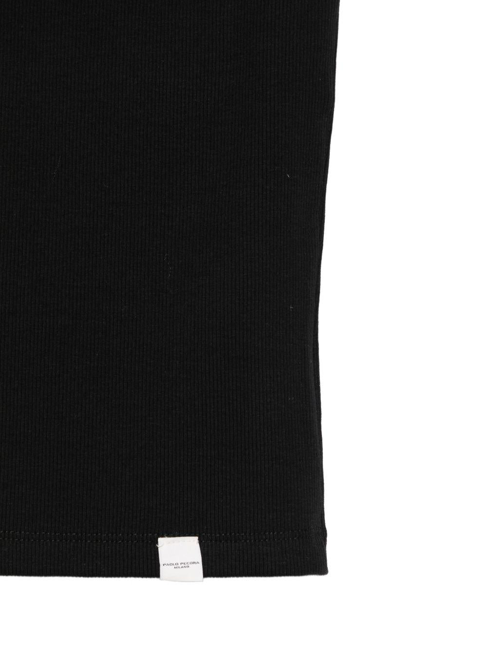 Canotta per bambino Paolo Pecora Kids nero con design a coste PP4269 NERO PAOLO PECORA KIDS 