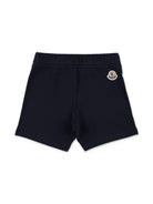 Set t-shirt e shorts per neonato Moncler Enfant multicolore con logo sul davanti L19518M000158496F F07 MONCLER KIDS 