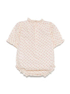 Body Evie per neonata Bonpoint beige con finiture arricciate C05NOVW00001 651 BONPOINT 