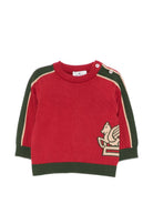 Maglione per neonato Etro Kids rosso con ricamo Pegaso GZ9500 Z2312 419 ETRO KIDS 