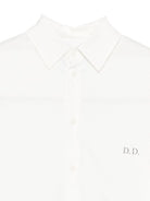 Camicia per bambina Douuod Kids bianca con logo DX5P10 P0522 101 DOUUOD 