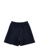 Shorts per bambina Monnalisa Kids blu con trama jersey 18HORT 8225 056S MONNALISA KIDS 