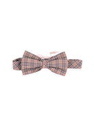 Papillon per bambino Burberry Kids beige con caratteristico motivo a quadri 8117780 A7028 BURBERRY KIDS 
