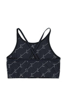 Top per bambina Stella McCartney Kids nero con spalline incrociate TY8C12 Z3479 930BC STELLA McCARTNEY KIDS 