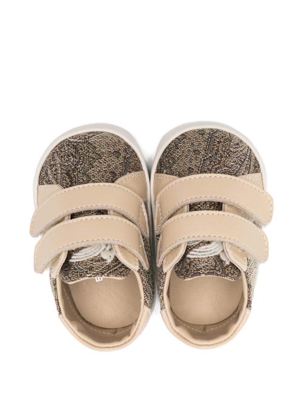 Sneakers per neonato Etro Kids beige con chiusura a strappi GY0546 U0264 311 ETRO KIDS 