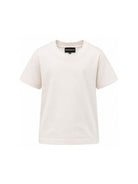 T-shirt per bambino Emporio Armani Kids bianca con patch lettere EB001644 AF10127 U1009 EMPORIO ARMANI KIDS 