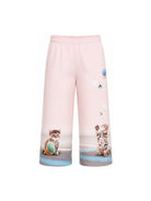 Pantaloni per bambina Molo Kids rosa con stampa grafica gattini 2W26I211 5803 MOLO KIDS 