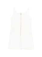 Abito per bambina Balmain Kids bianco con bretelle sottili BY1B42 Z3702 100 BALMAIN KIDS 