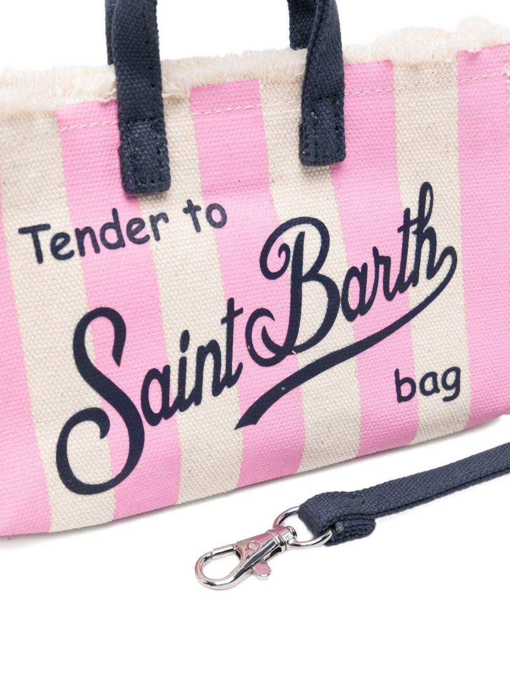 Phone bag MC2 Saint Barth beige e rosa con stampa logo PHONE001 00716L MC2 ST. BARTH KIDS 