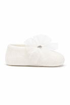 Scarpe primi passi per neonata Monnalisa bianco con fiocco 35G004 7049 0001 MONNALISA KIDS 