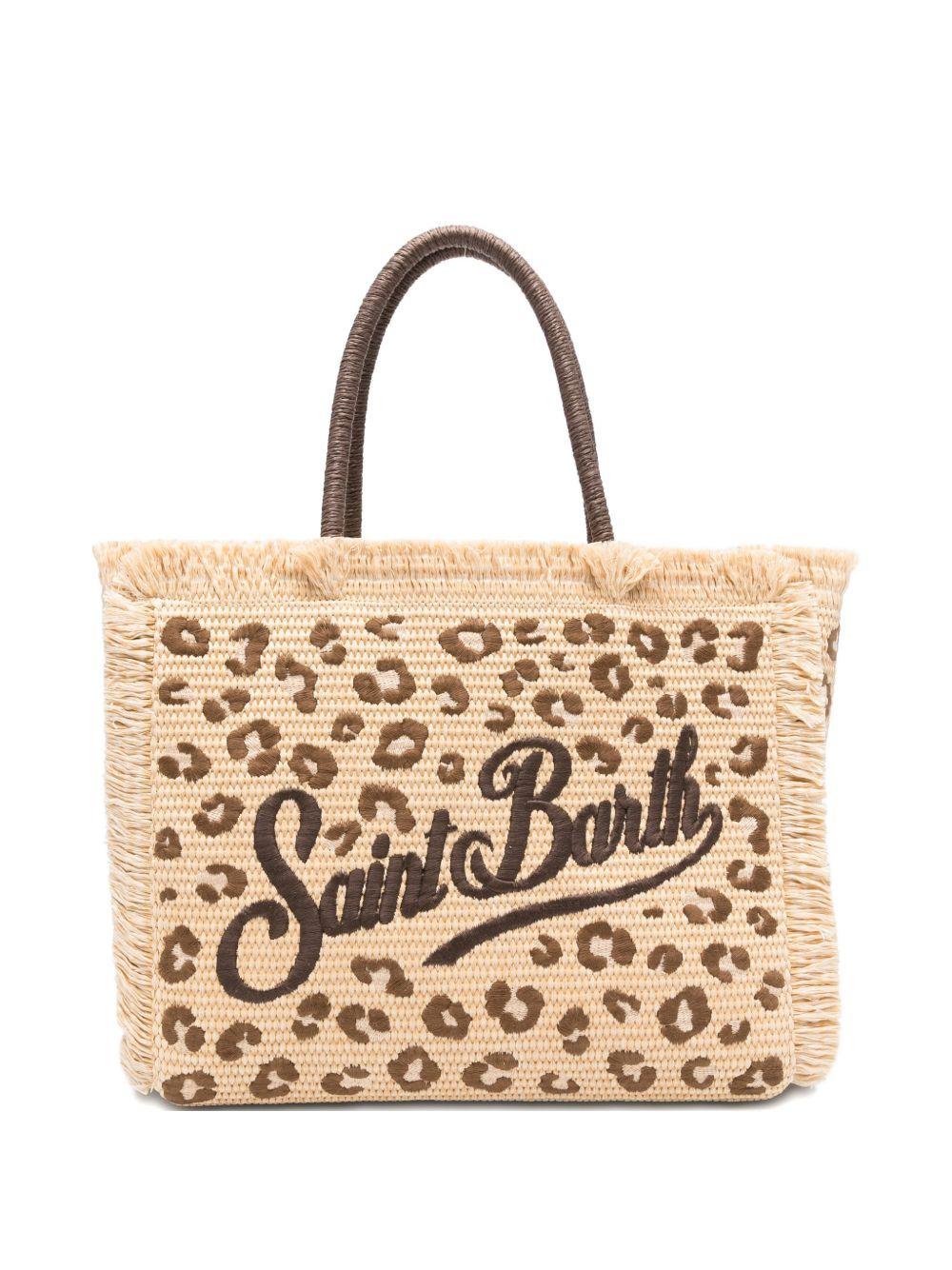 Borsa Vanity MC2 Saint Barth animalier con logo ricamato sul davanti VANI021 00349L MC2 ST. BARTH KIDS 