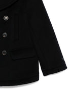 Cappotto per bambino Emporio Armani Kids blu navy con chiusura a doppiopetto EB000492 AF16038 UB118 EMPORIO ARMANI KIDS 