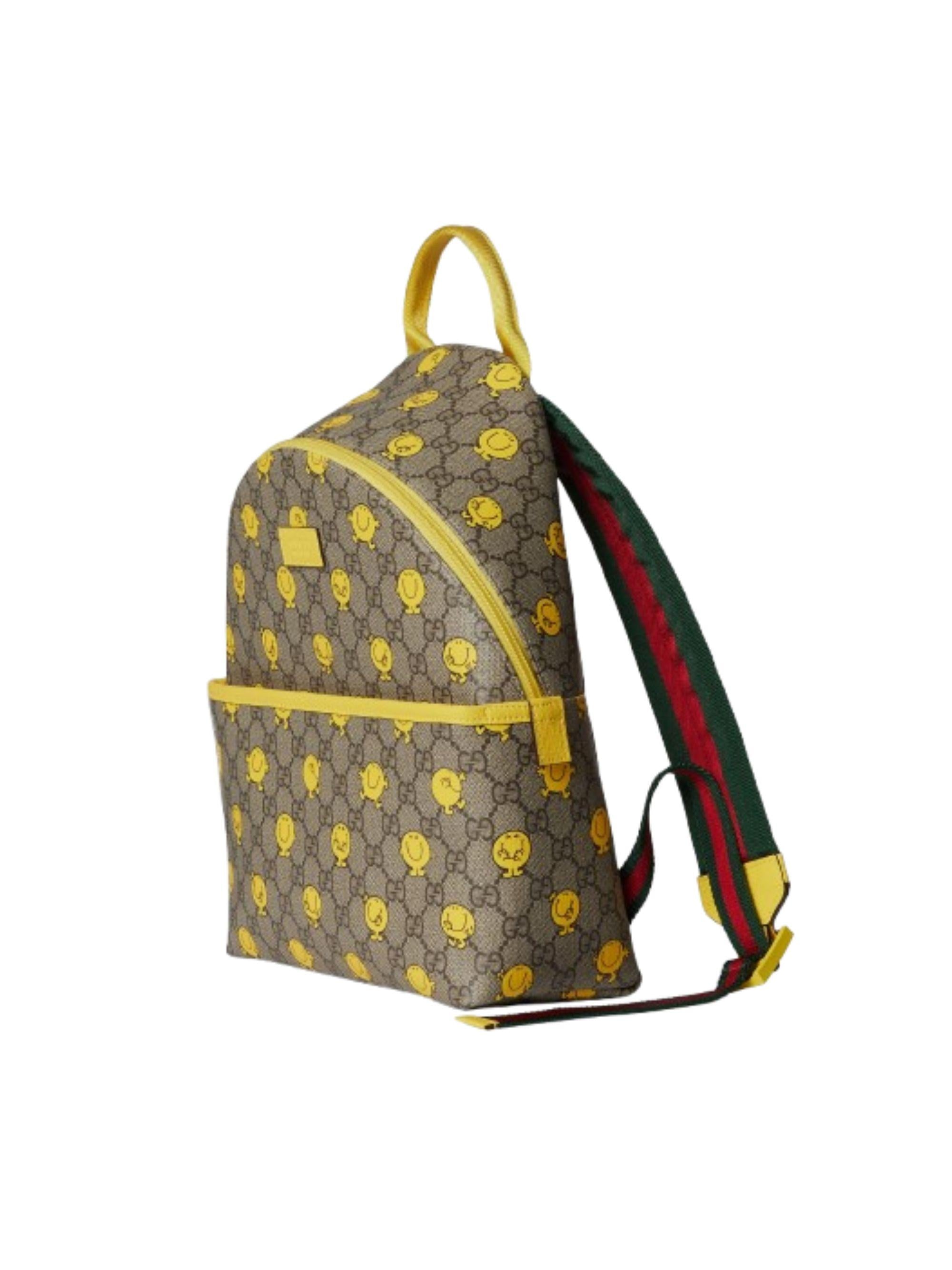 Zaino Supreme GG per bambini Gucci Kids multicolore con finiture gialle 782708FAFN6 9850 GUCCI KIDS 
