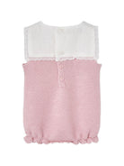 Body per neonata Paz Rodriguez rosa con bordo in pizzo 022-123257 37 PaZ RODRIGUEZ KIDS 