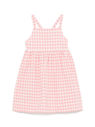 Abito per bambina Il Gufo rosa con motivo a quadretti P25VP021C3161 350 IL GUFO 