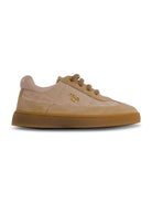 Sneakers per bambini Fendi Kids beige con placca logo dorata JMR565 AWK6 F1V9S FENDI KIDS 