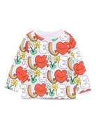 T-shirt per neonata Stella McCartney Kids lilla con stampa grafica TX8020 Z3194 522MC STELLA McCARTNEY KIDS 