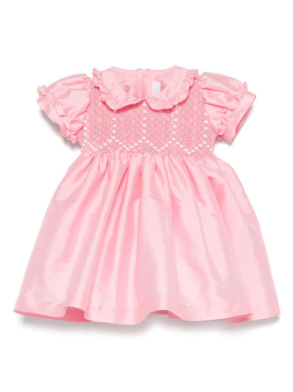 Abito per neonata Mariella Ferrari rosa con design a inserti ATB2 076 MARIELLA FERRARI 