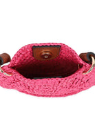 Borsa a tracolla per bambina Chloé Kids rosa con trama intrecciata C20875 46S CHLOE' KIDS 