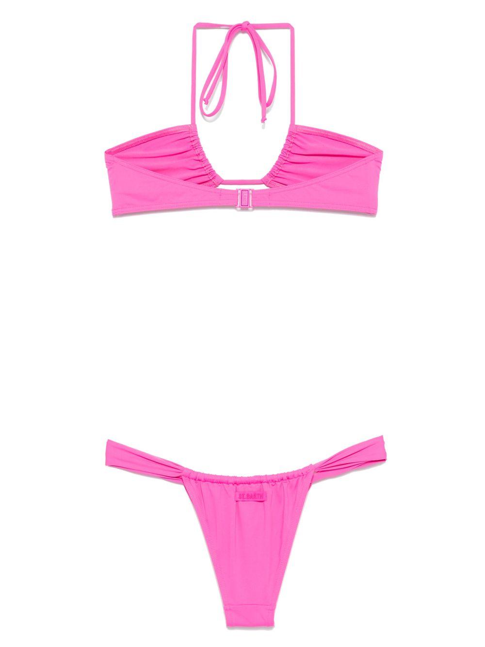 Bikini per donna MC2 Saint Barth fucsia con laccetti NOE0001 00142H MC2 ST. BARTH 