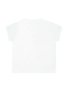 T-shirt baby in jersey con logo per neonato Fendi Kids bianco con orlo dritto BFI166 7AJ F1R0X FENDI KIDS 