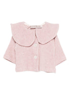 Cardigan per neonata La Stupenderia rosa con colletto arricciato 1TCGC22 M06 LA STUPENDERIA 