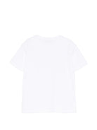 T-shirt per bambino DONDUP Kids bianco con logo sul davanti DMTS0520JE017 D021 DONDUP KIDS 