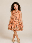 Abito per bambina Zimmermann Kids rosa con stampa floreale all-over 7821DS S261 ZIMMERMANN KIDS 