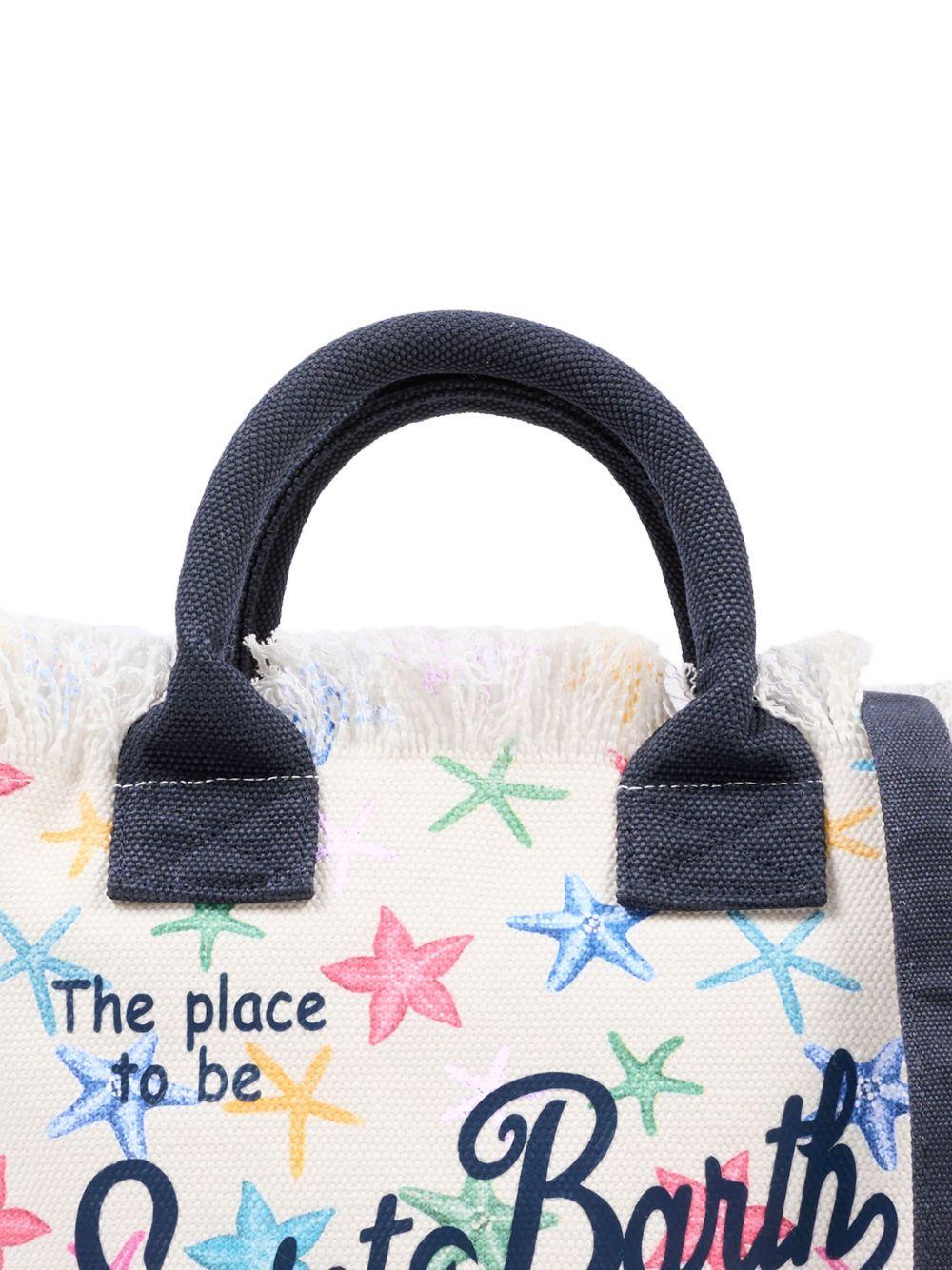 Borsa Colette MC2 Saint Barth bianca con stampa stelle marine COL0001 00578L MC2 ST. BARTH KIDS 