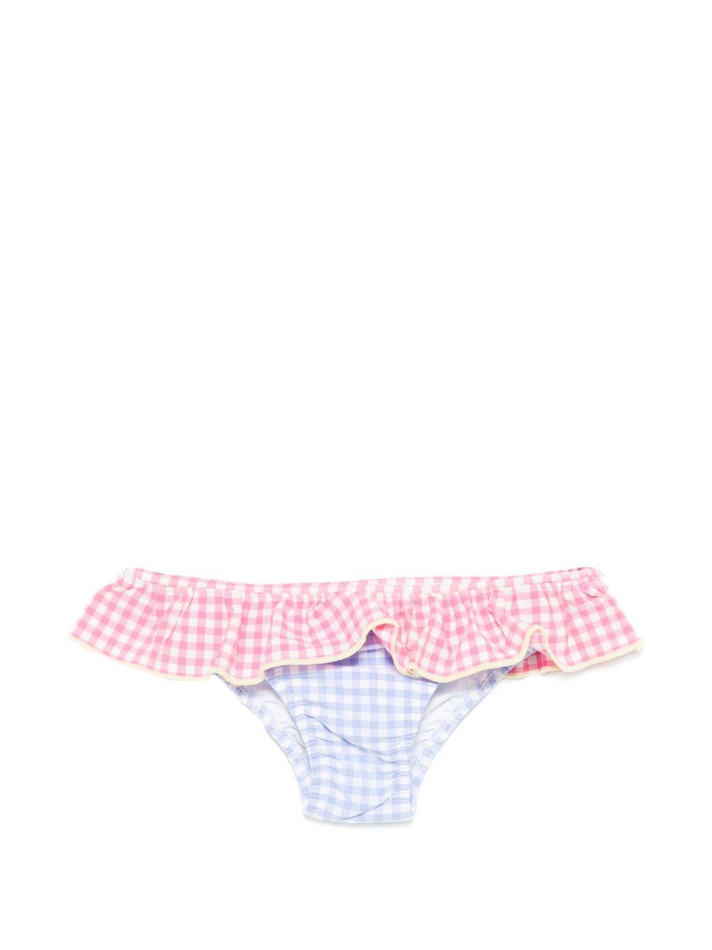 Costume per bambina MC2 Saint Barth Kids rosa e azzurro con volant MELL001 03989L MC2 ST. BARTH KIDS 