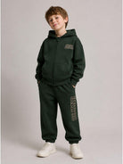 Felpa per bambino Molo Kids verde con stampa grafica fronte/retro 1W26J304 5721 MOLO KIDS 