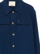 Giacca per bambino TRUSSARDI JUNIOR blu con logo ricamato TBP26062GC BLUE EST. TRUSSARDI KIDS 