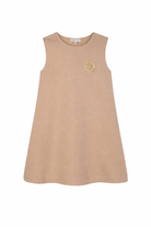 Abito per bambina Michael Kors Kids beige con applicazione R30595 215 MICHAEL KORS KIDS 