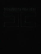 T-shirt per bambina Elisabetta Franchi La Mia Bambina nera con logo sul davanti EFTS2560JE006 N000 ElISABETTA FRANCHI KIDS 
