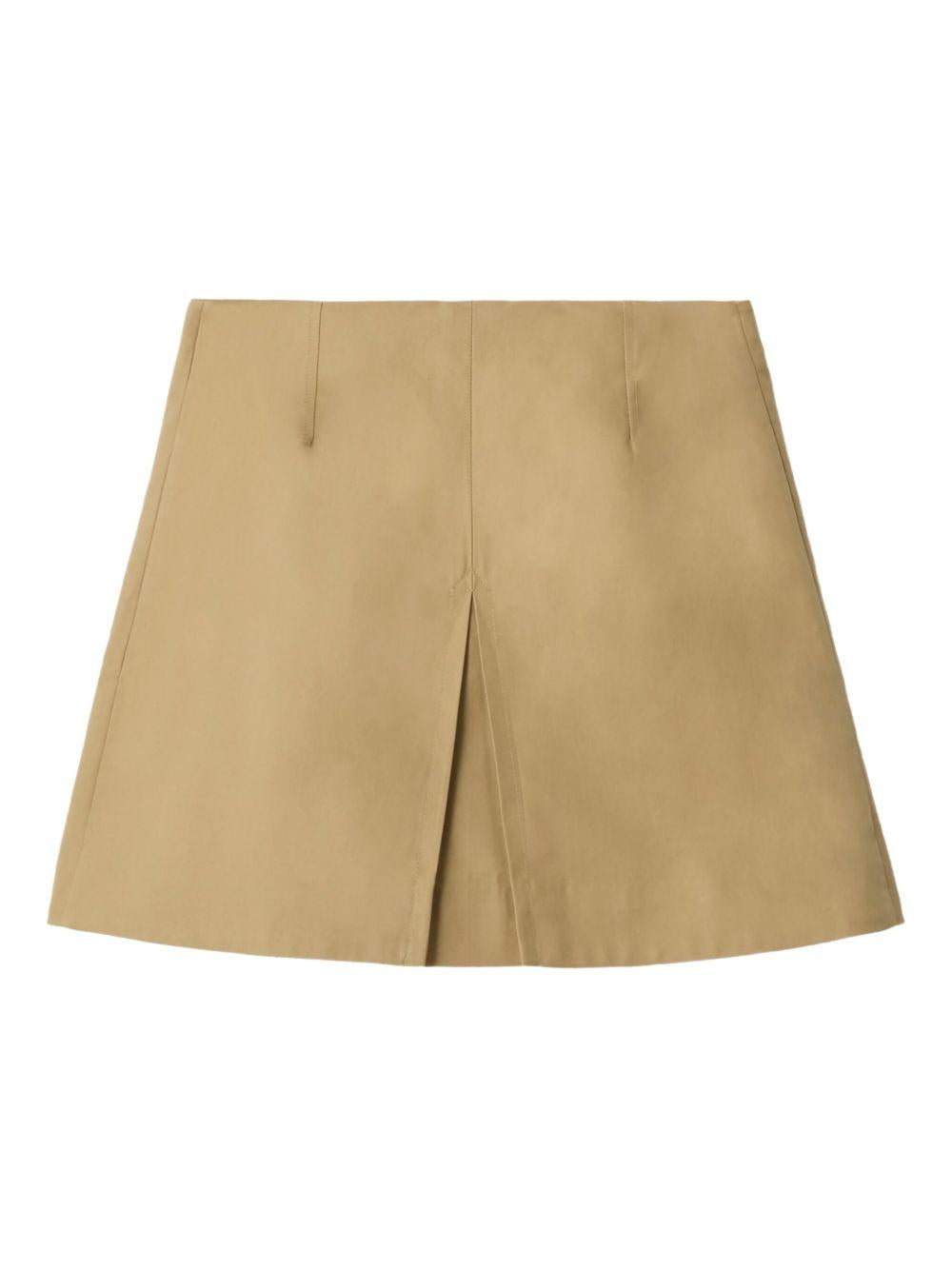 Gonna per bambina Burberry Kids beige con spacco posteriore 8117160 B9719 BURBERRY KIDS 