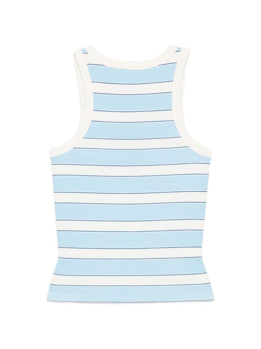 Canotta da donna MC2 Saint Barth azzurra con motivo a righe AAD001 02676L MC2 ST. BARTH 