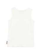 Canotta per bambina Just Cavalli Kids bianca con logo sul davanti JGP26124CN PRISTINE ROBERTO CAVALLI KIDS 