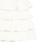 Abito per neonata Balmain Kids bianco con design a più strati BY1071 Z3672 102NE BALMAIN KIDS 